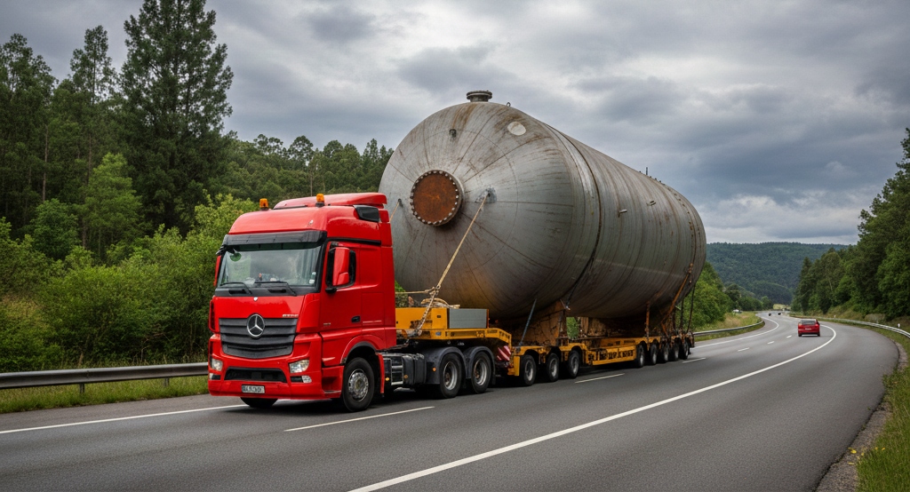 Logística e documentação para transporte de cargas excedentes