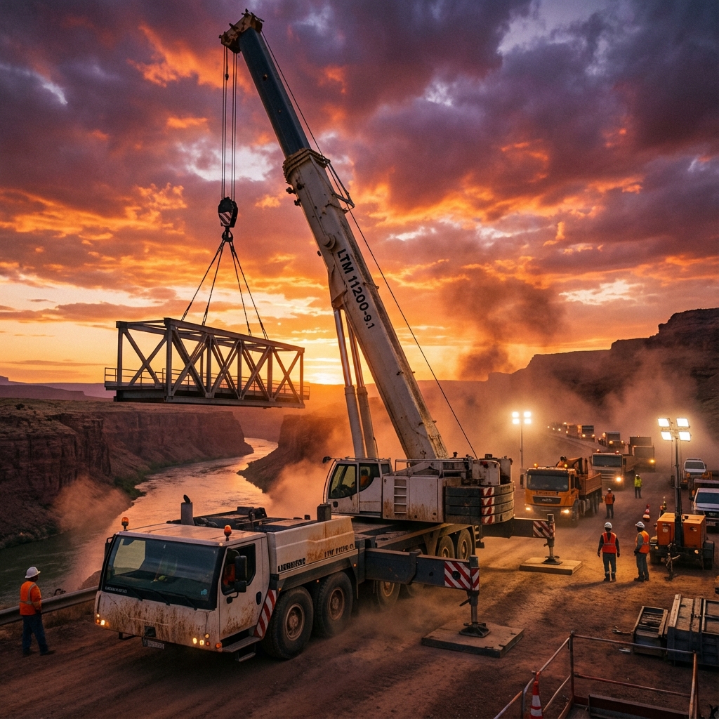 Operação com Guindastes e assessoria técnica